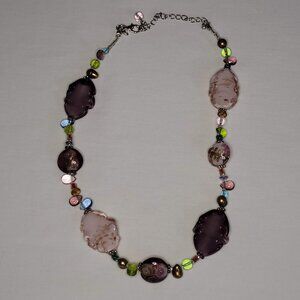 Lavender Rose Necklace